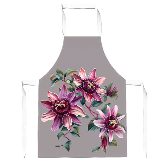 Purple Passion Flowers Apron