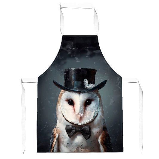 Owl In A Top Hat Apron