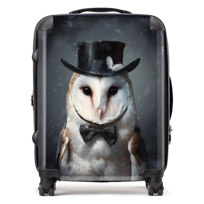 Owl In A Top Hat Suitcase