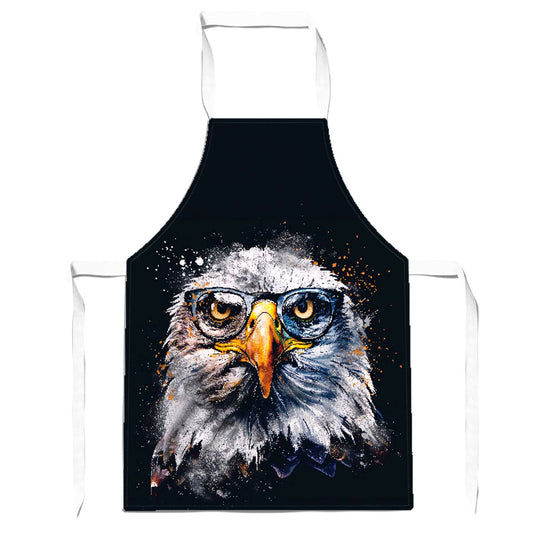 Eagle In Glasses Splashart Apron