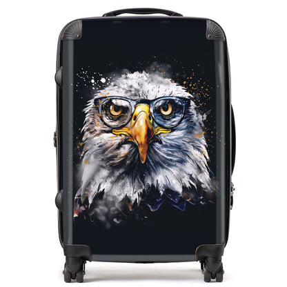 Eagle In Glasses Splashart Suitcase