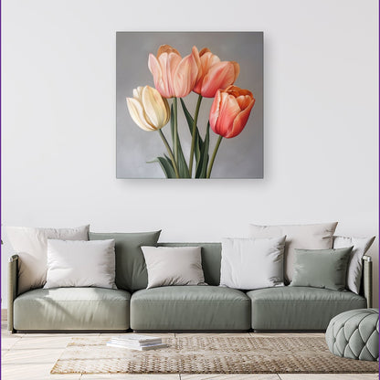 Spring Tulips Canvas