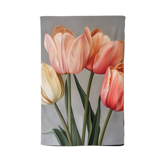 Spring Tulips Tea Towel