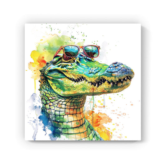 Cool Crocodile Canvas