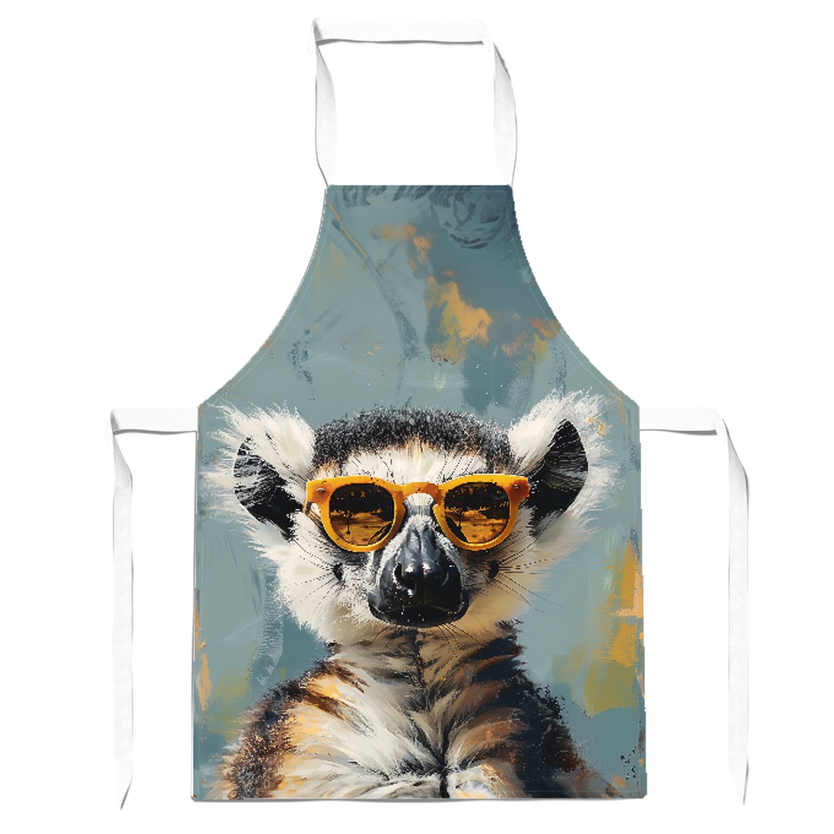 Lemur In Glasses Apron