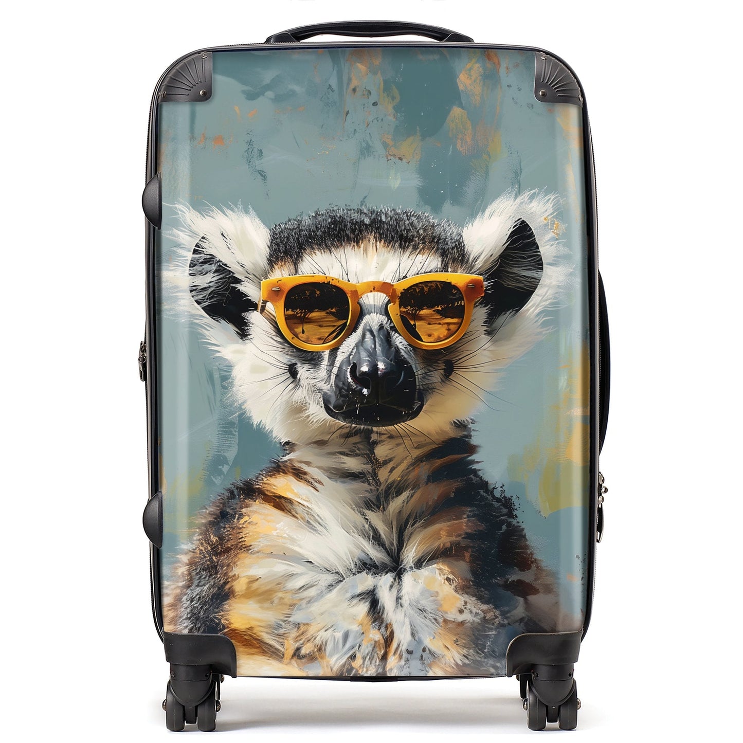 Lemur In Glasses Suitcase