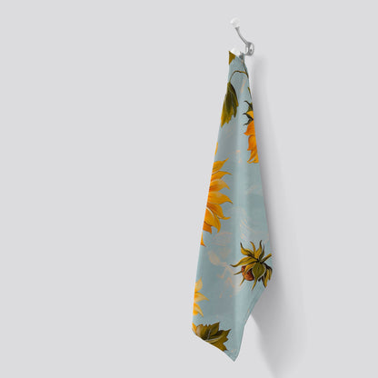 Summer Sunflowers Tea Towel