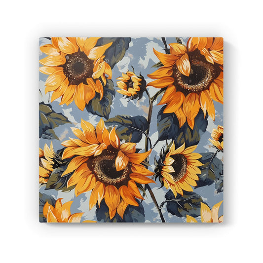 Sunflowers On A Sunny Day Canvas