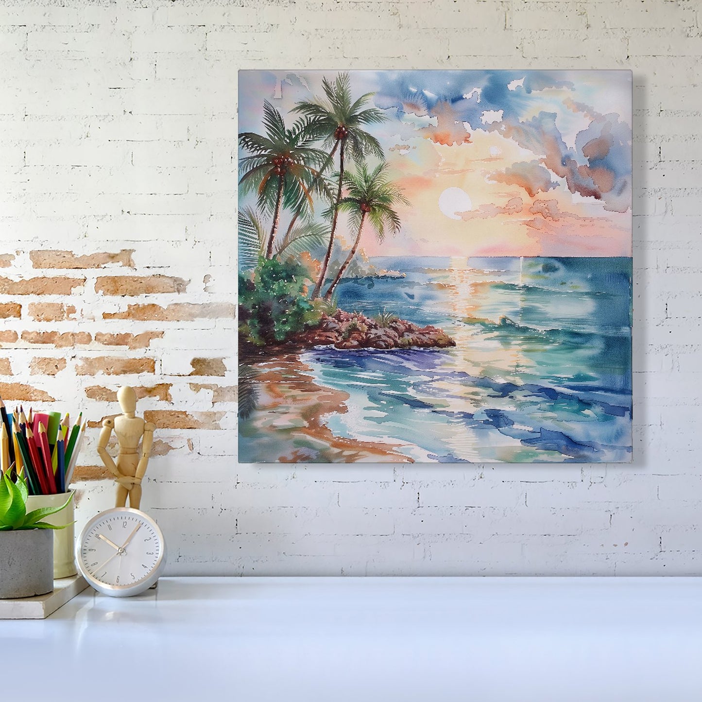 A Peaceful Beach Canvas