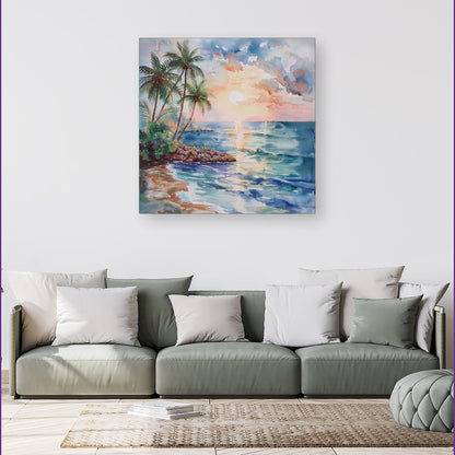 A Peaceful Beach Canvas