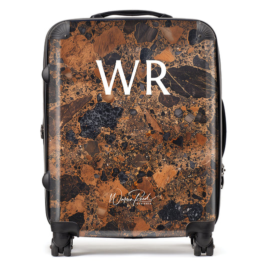 WR01068 Personalised Coopers Quartz Effect Initial Suitcase