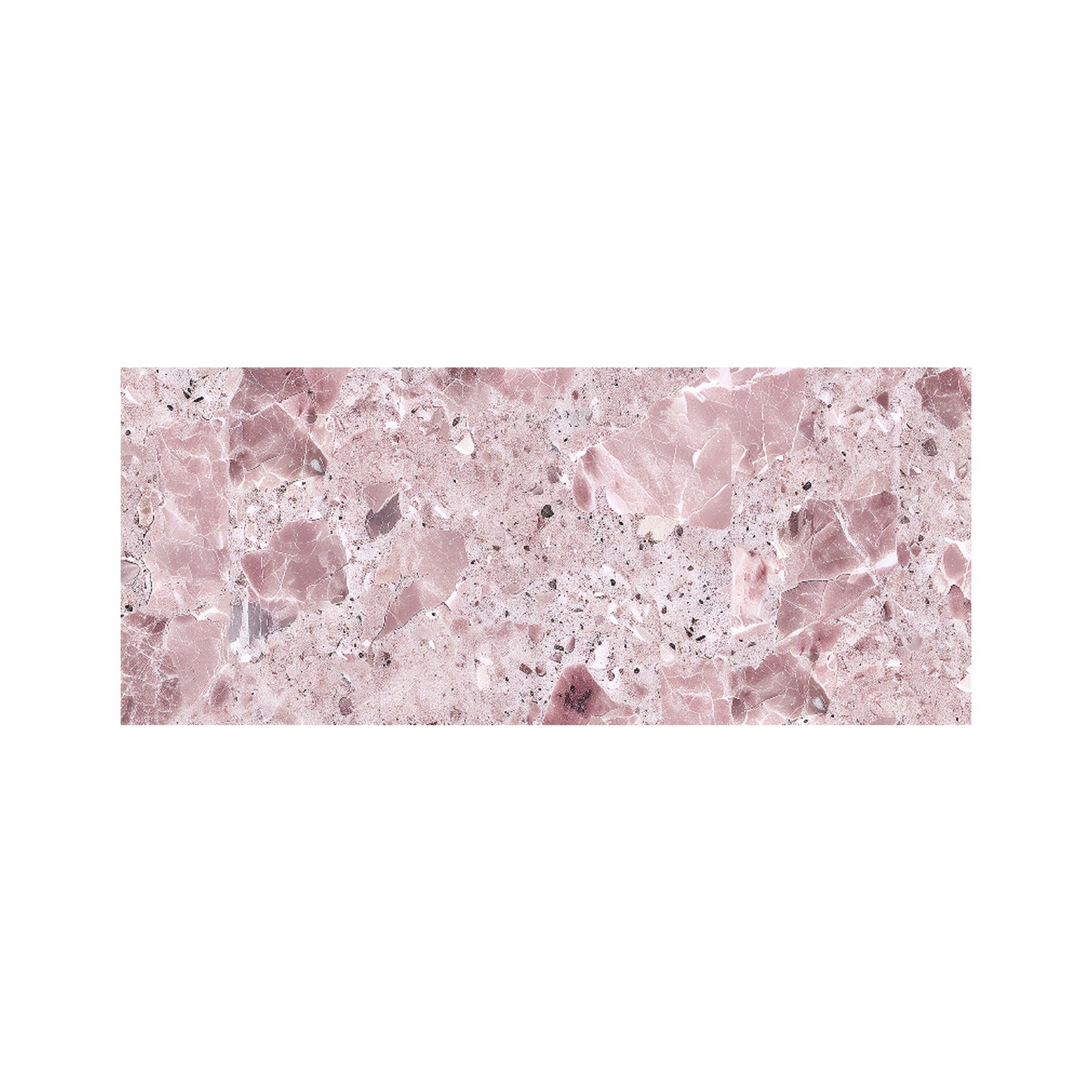 Dusty Pink Quartz Effect Glass Bathroom Splashback