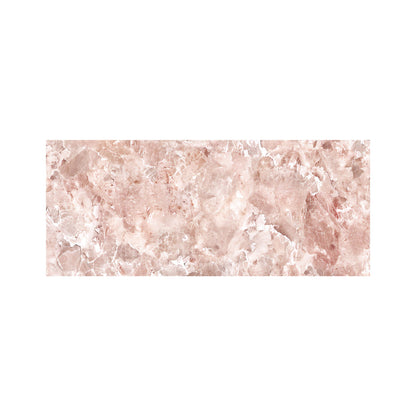 Polished Pale Pink Quartz Effect Glass Bathroom Splashback