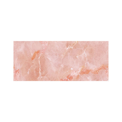 Sweet Peach Quartz Effect Glass Bathroom Splashback