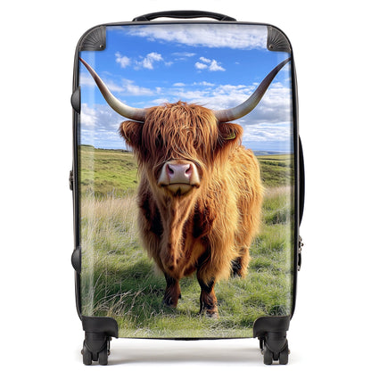 Highland Cow In Summer Suitcase