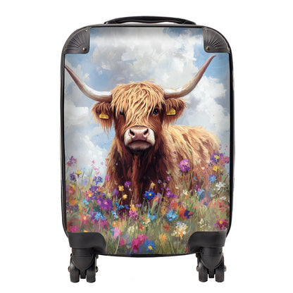 Highland Cow In A Summer Meadow Suitcase