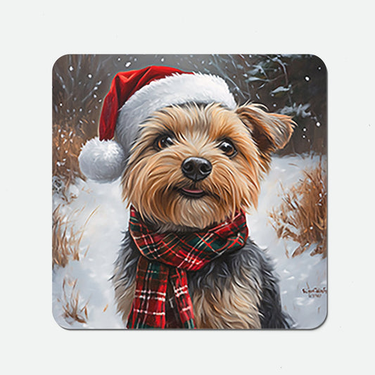 Christmas Yorkshire Terrier Coasters