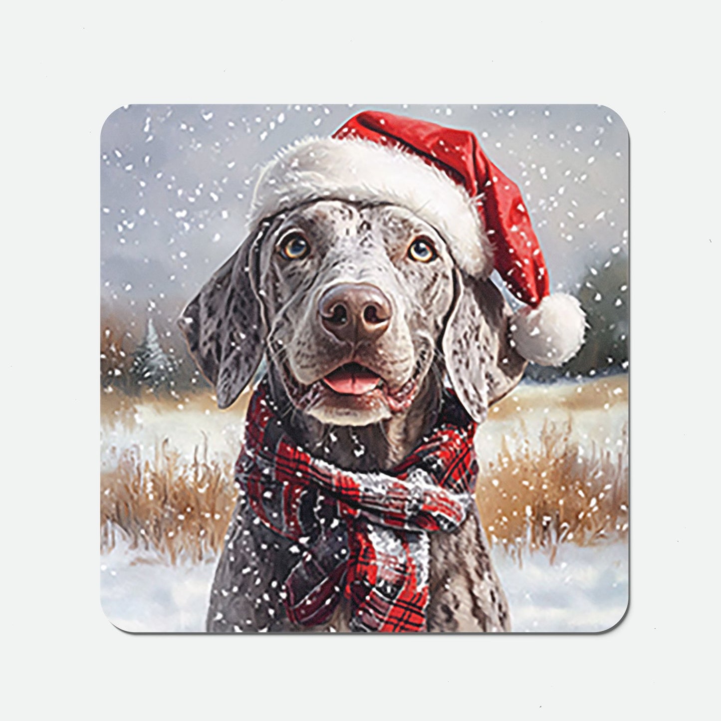 Christmas Weimarana Coasters