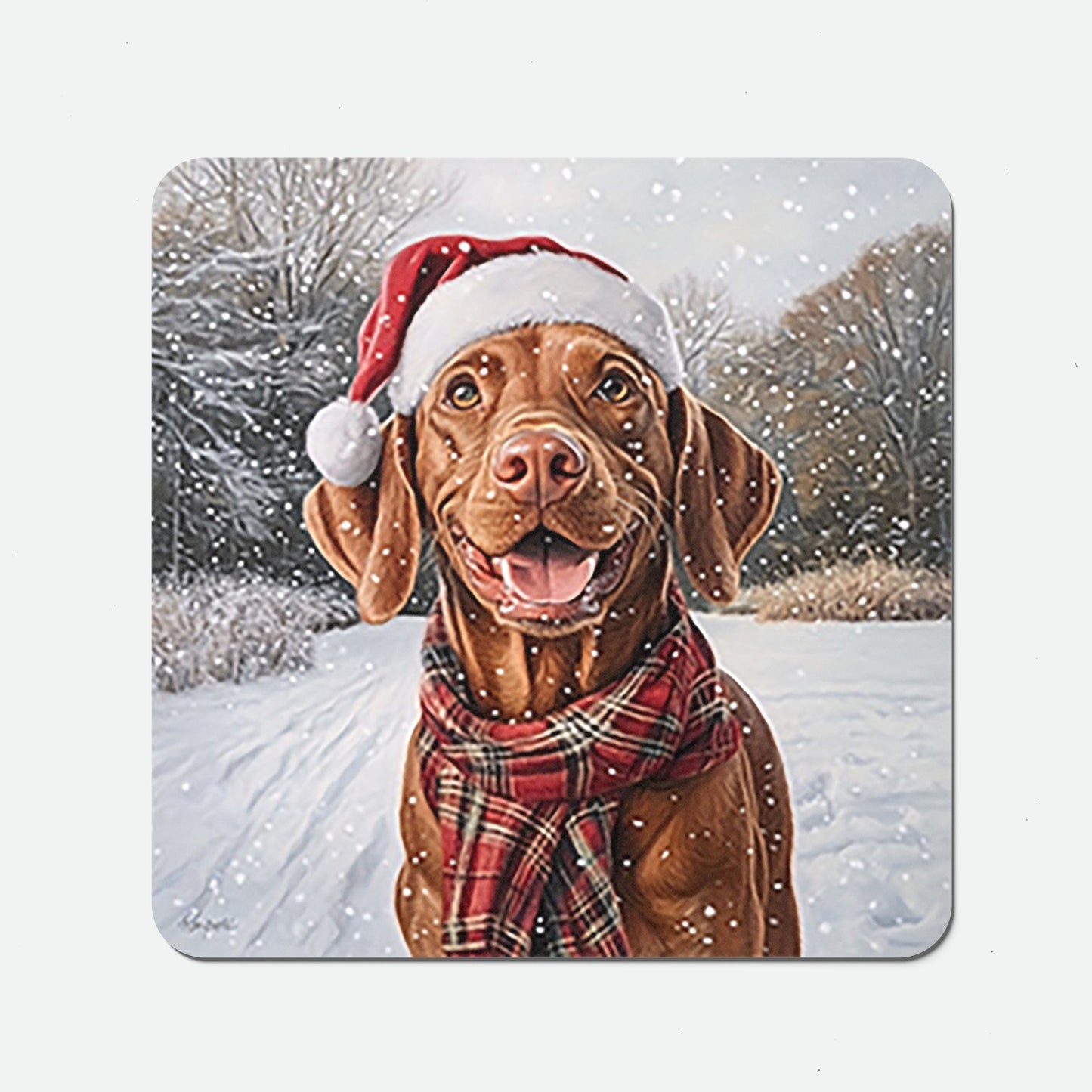 Christmas Vizsla Coasters