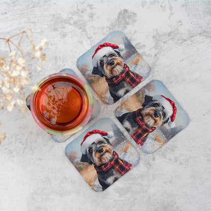 Christmas Schnauzer Coasters