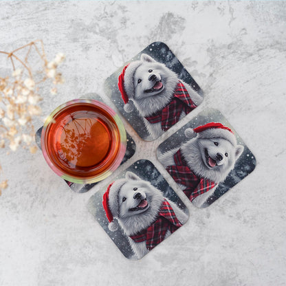 Christmas Samoyed Coasters