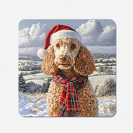 Christmas Poodle Coasters