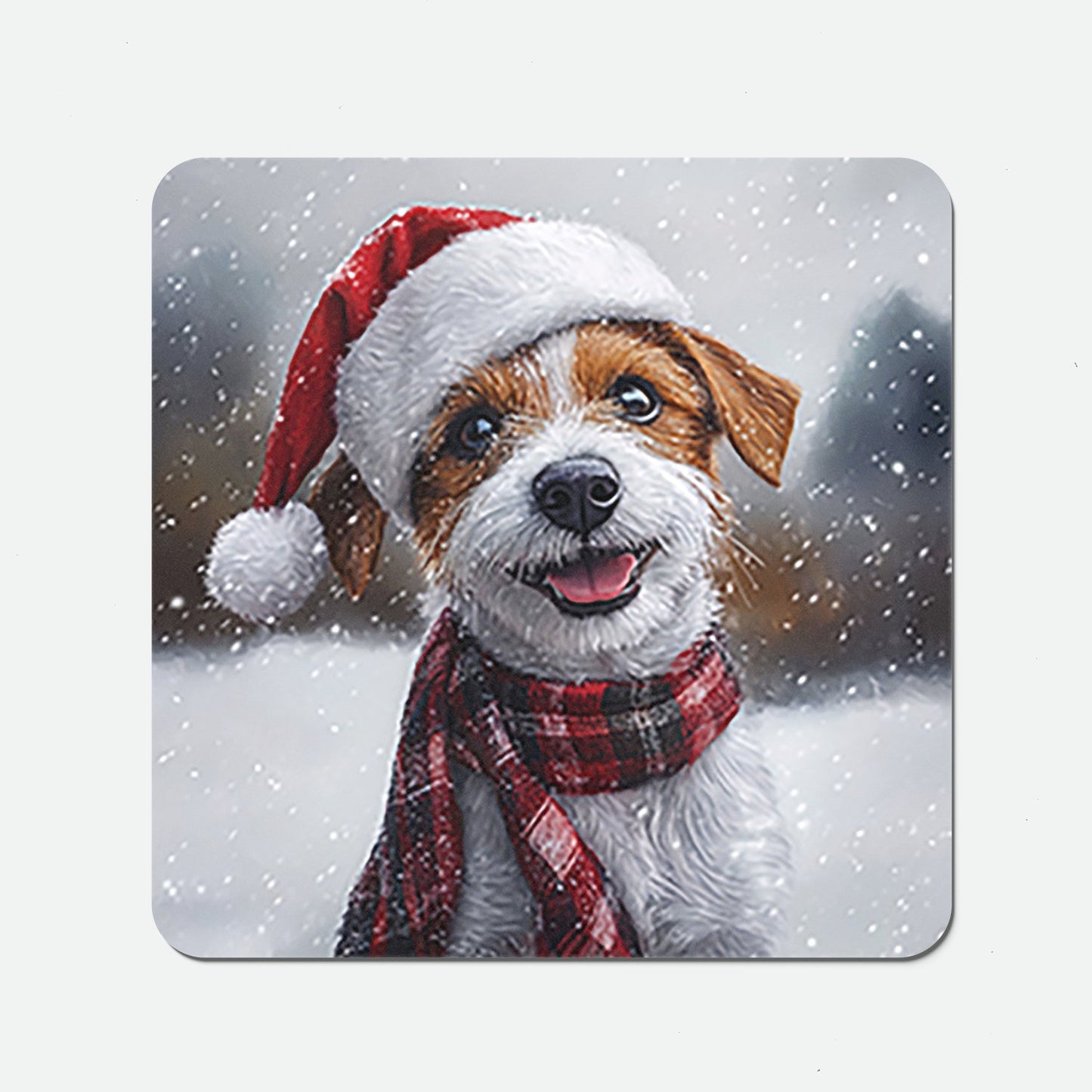 Christmas Jack Russell Coasters