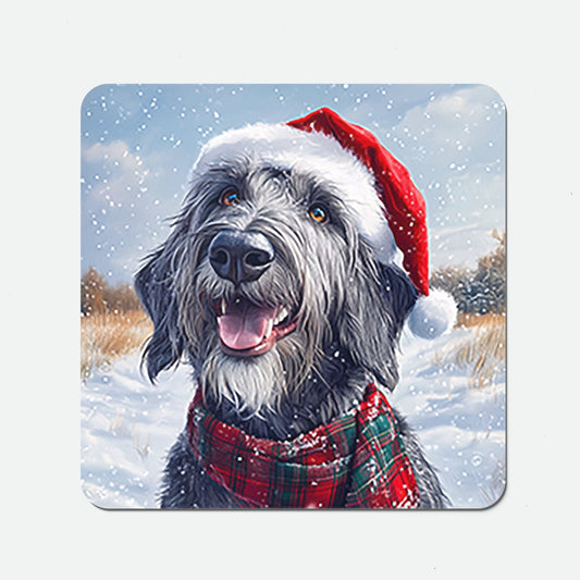 Christmas Irish Wolfhound Coasters