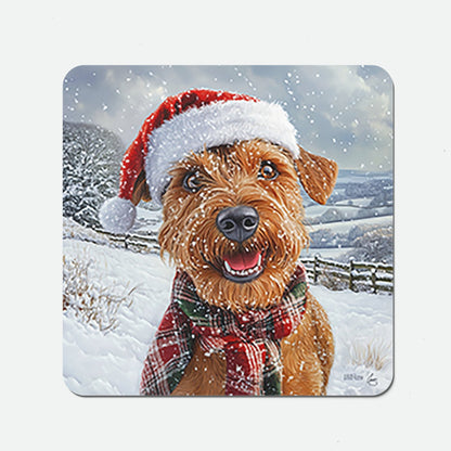 Christmas Irish Terrier Coasters