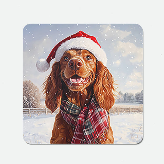 Christmas Irish Setter Coasters