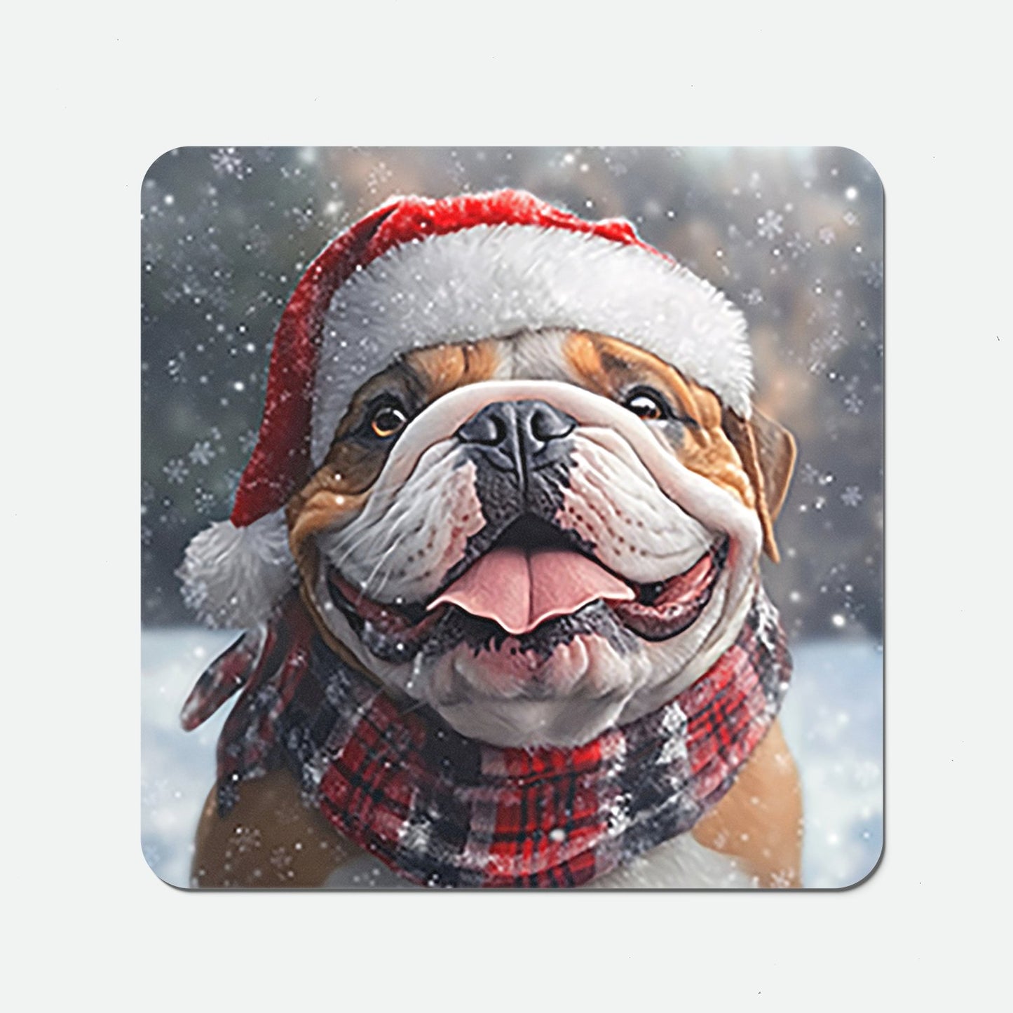 Christmas Bulldog Coasters