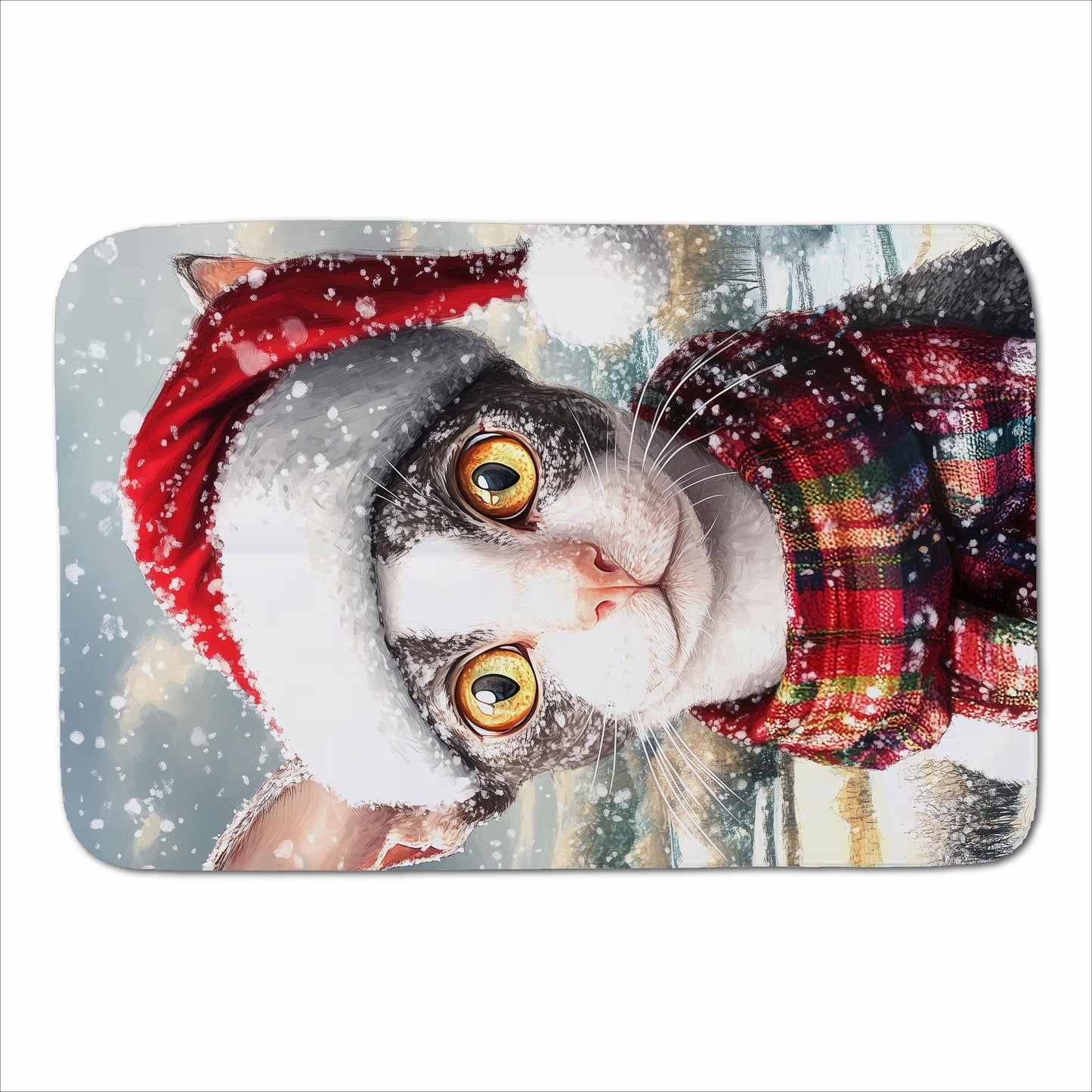 Christmas Cornish Rex Sherpa Blanket