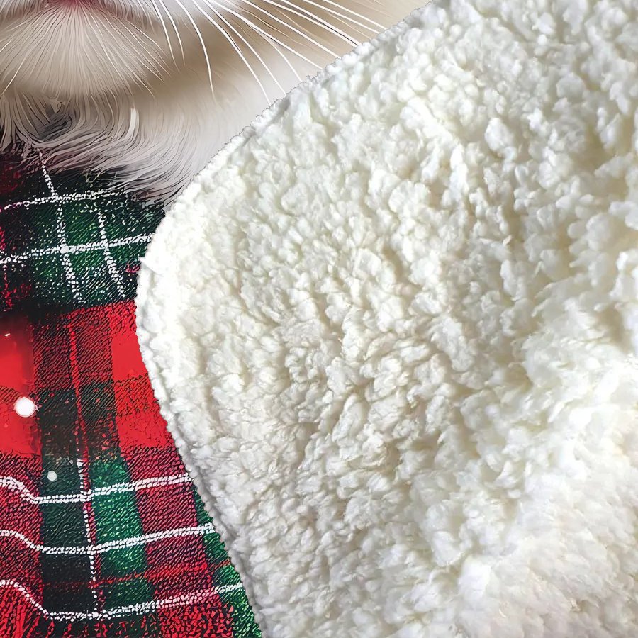 Christmas Ragdoll Sherpa Blanket