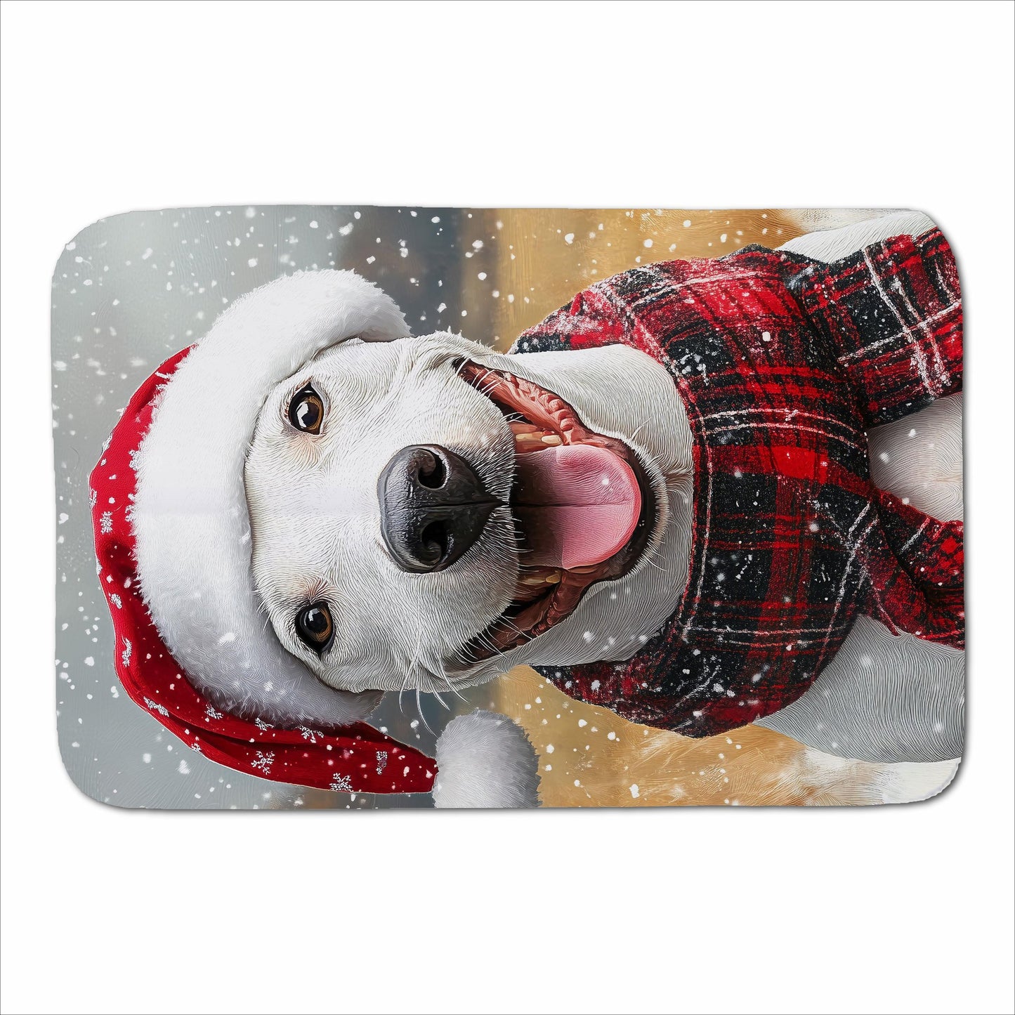 Christmas English Bull Terrier Sherpa Blanket