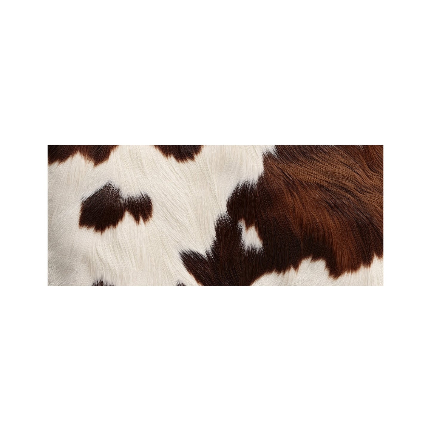 Cow Hide Print Design Glass Bathroom Splashback