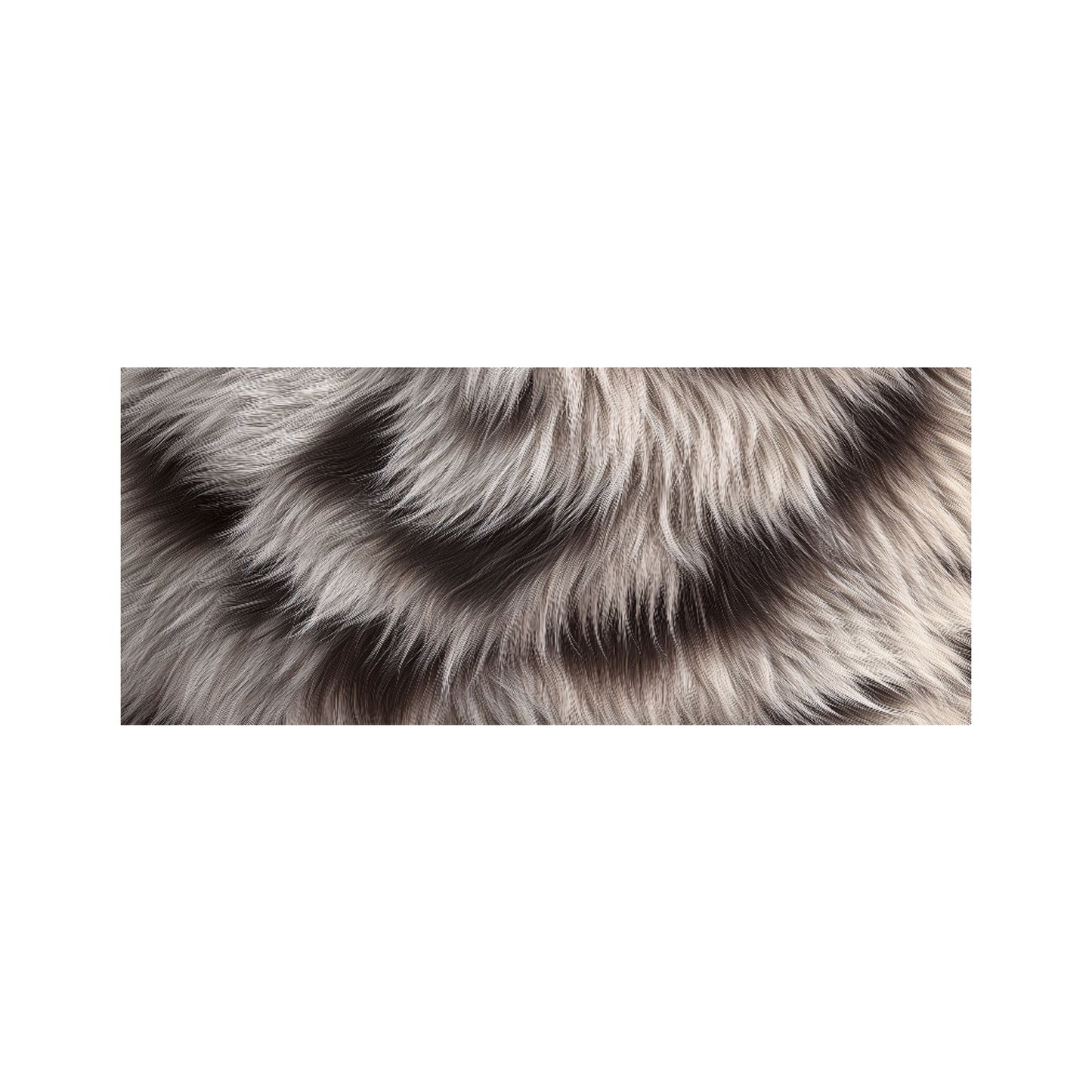 Mink Fur Print Glass Bathroom Splashback