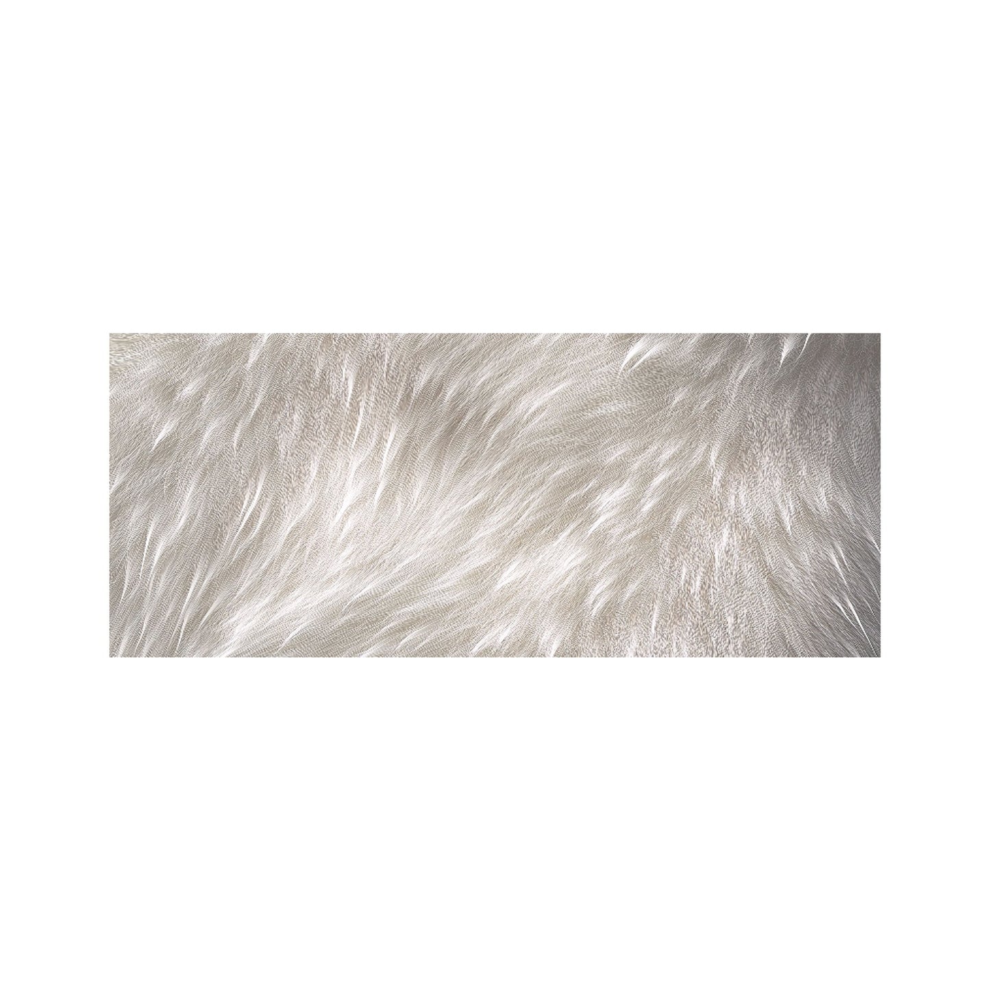 Polar Bear Fur Print Glass Bathroom Splashback