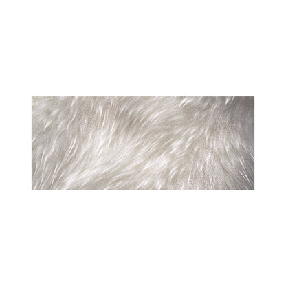 Polar Bear Fur Print Glass Bathroom Splashback