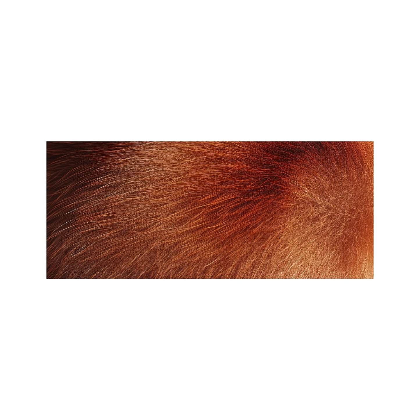 Red Panda Fur Print Glass Bathroom Splashback