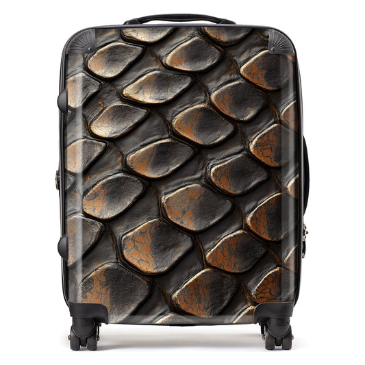 Snakeskin Pattern Print Suitcase