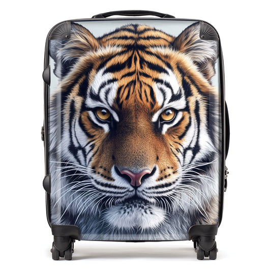 Tiger Face Design Suitcase