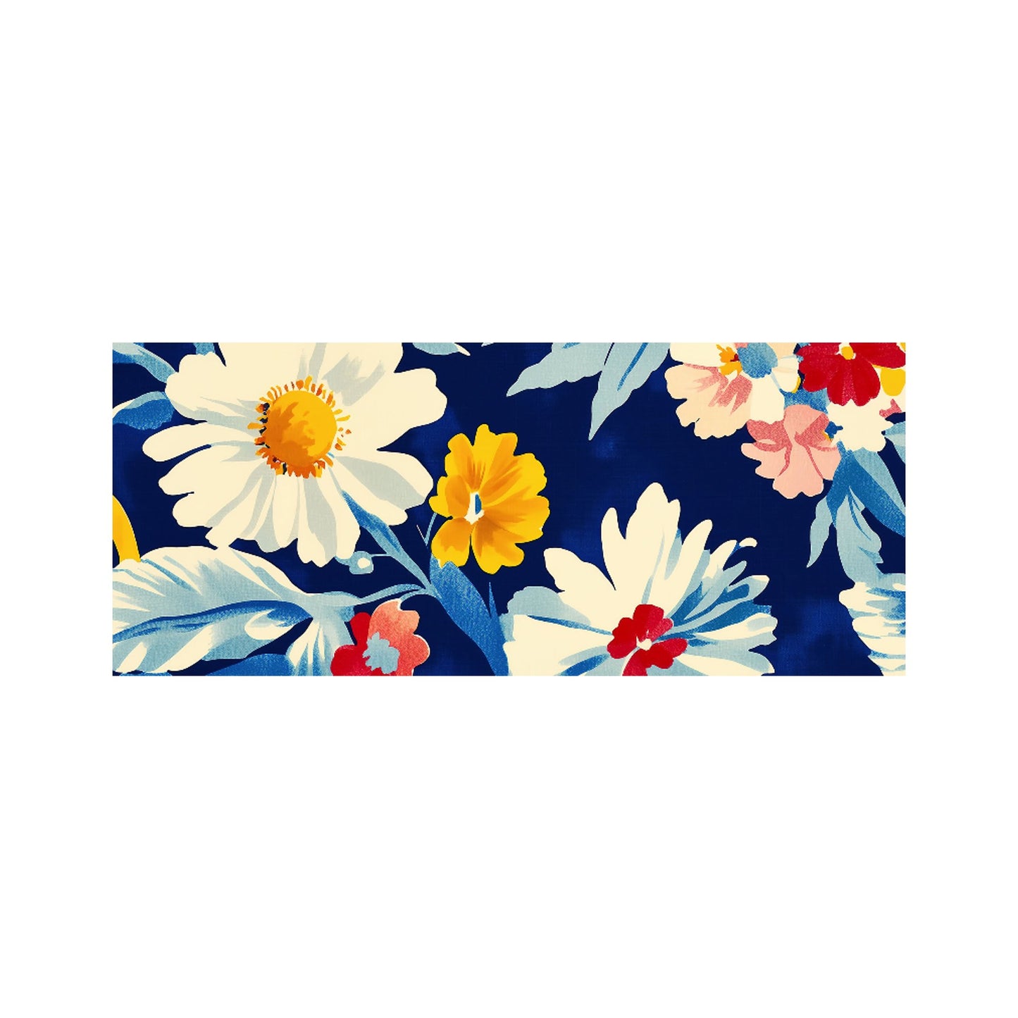 Bright Spring Flowers In Bloom Glass Bathroom Splashback