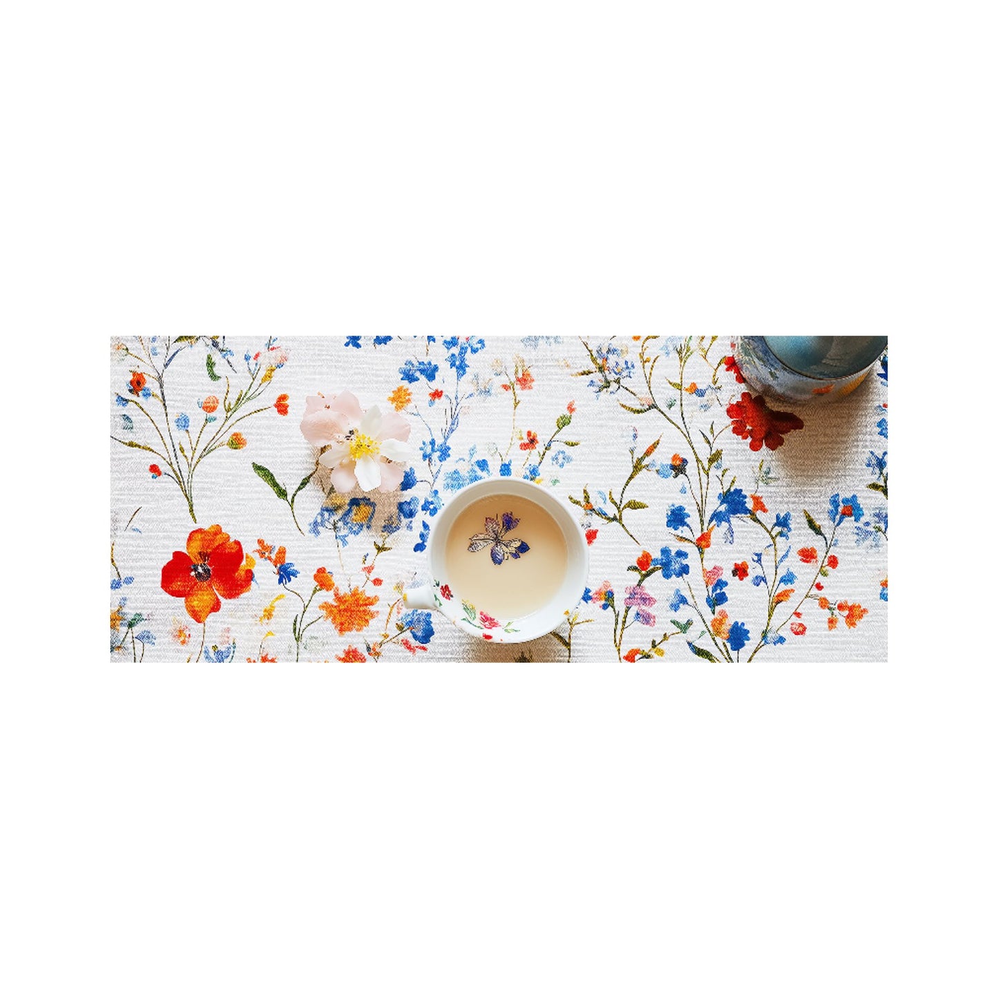 Time For Tea Glass Bathroom Splashback