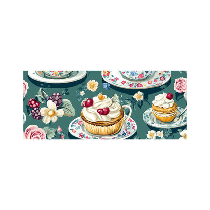 Vintage Tea Party  Glass Bathroom Splashback