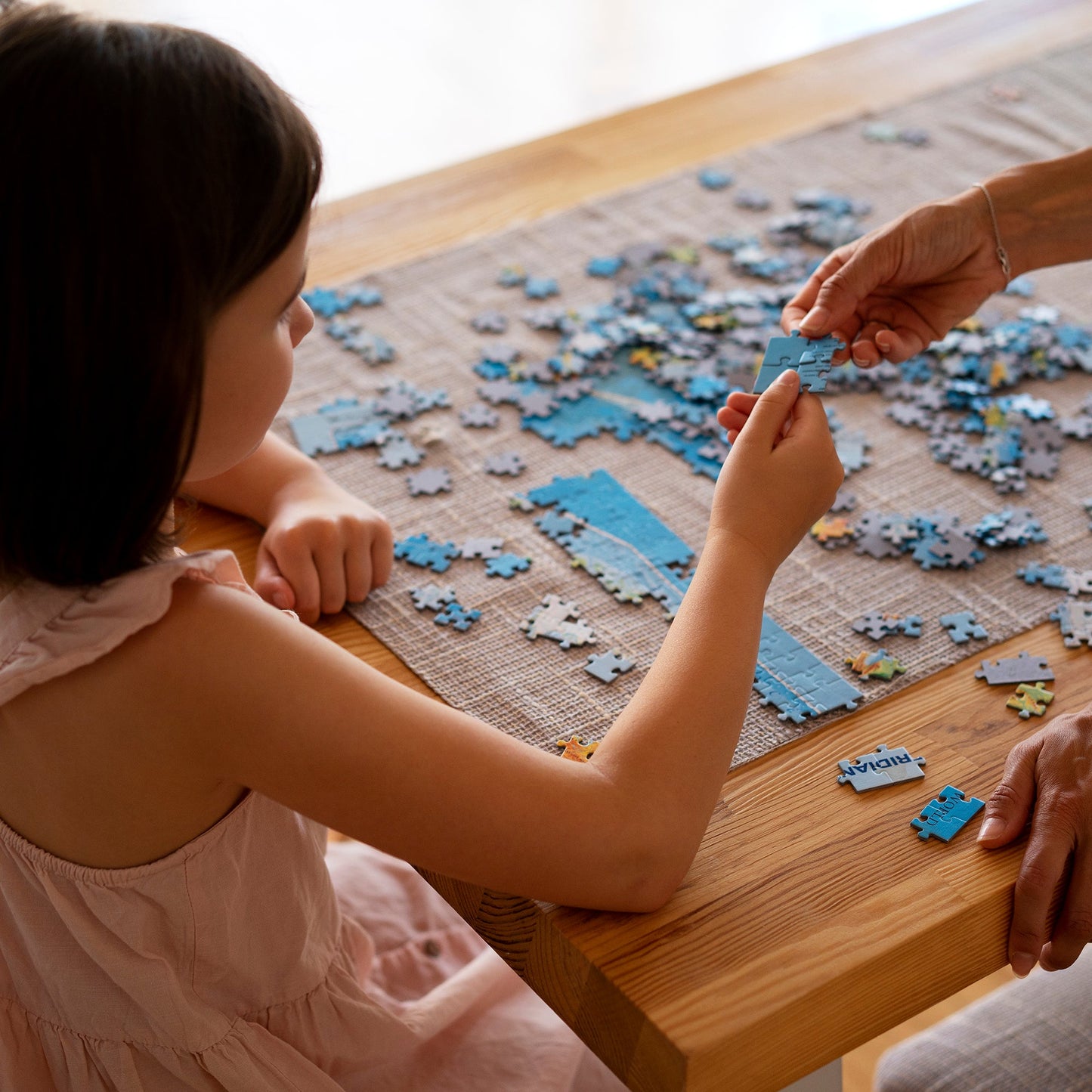 Snowfall Over A Quiet Village Jigsaw Puzzle