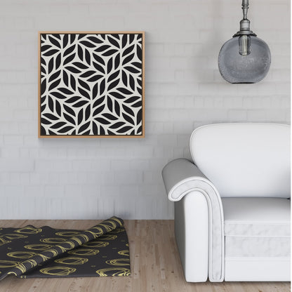 Modern Stylish Abstract Texture Framed Canvas