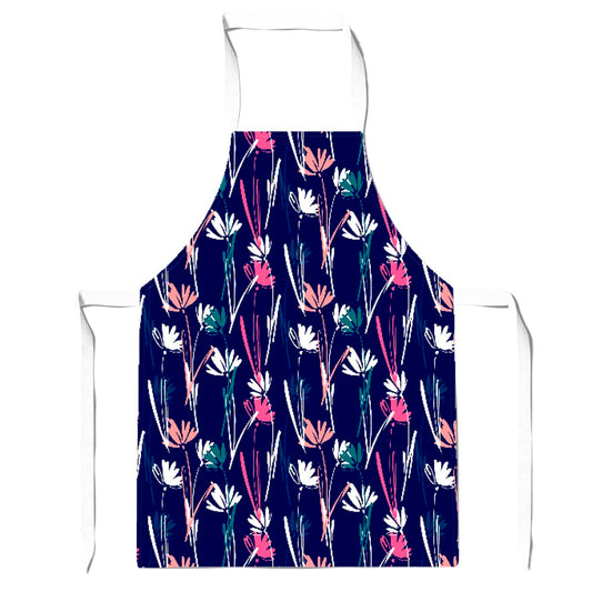 Hand Drawn Wild Flowers Apron