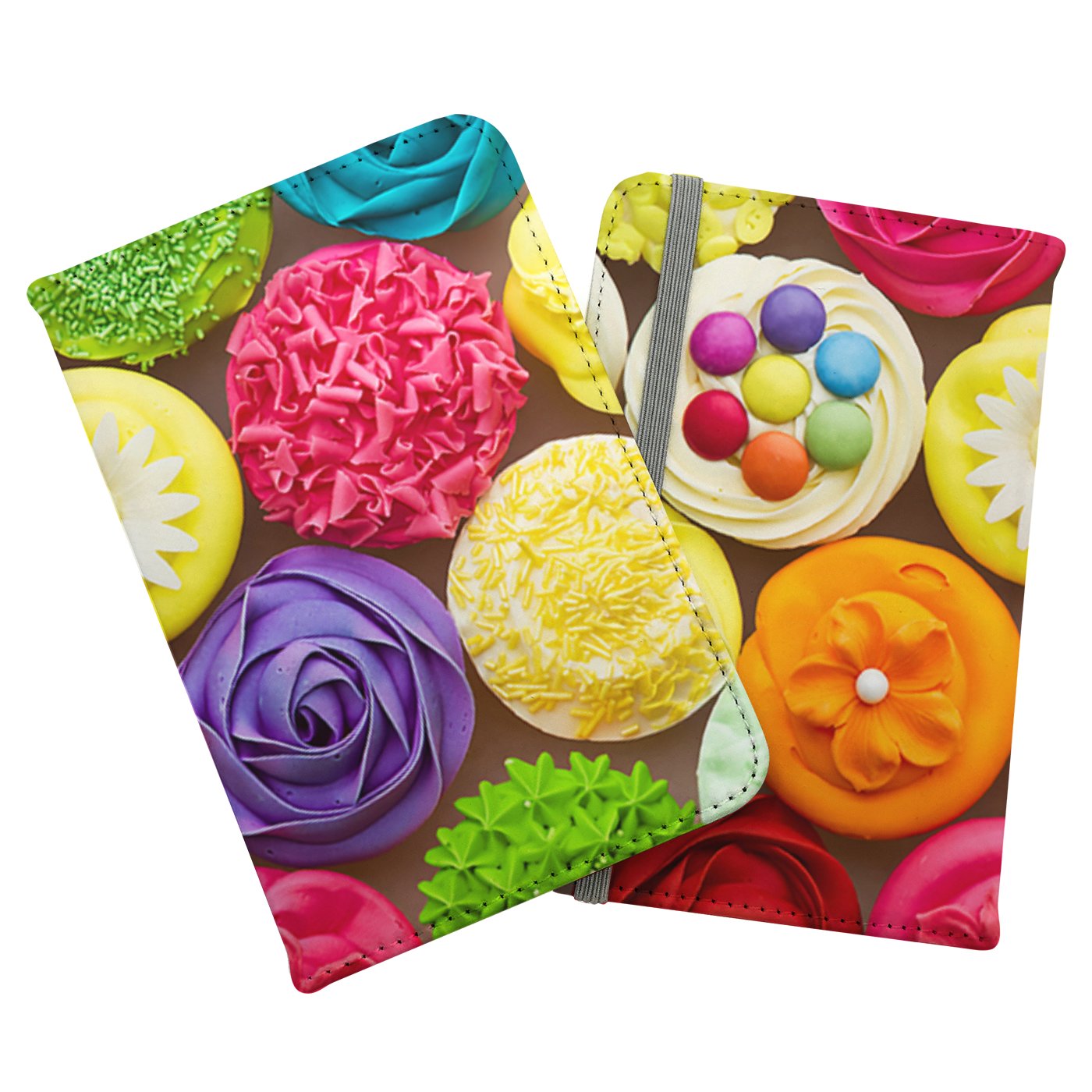 Bright Colourful Cupcakes Passport Cover