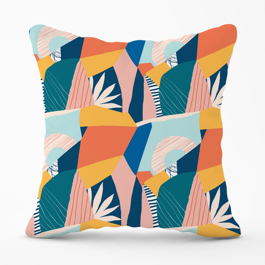 Modern Floral Pattern Outdoor Cushion