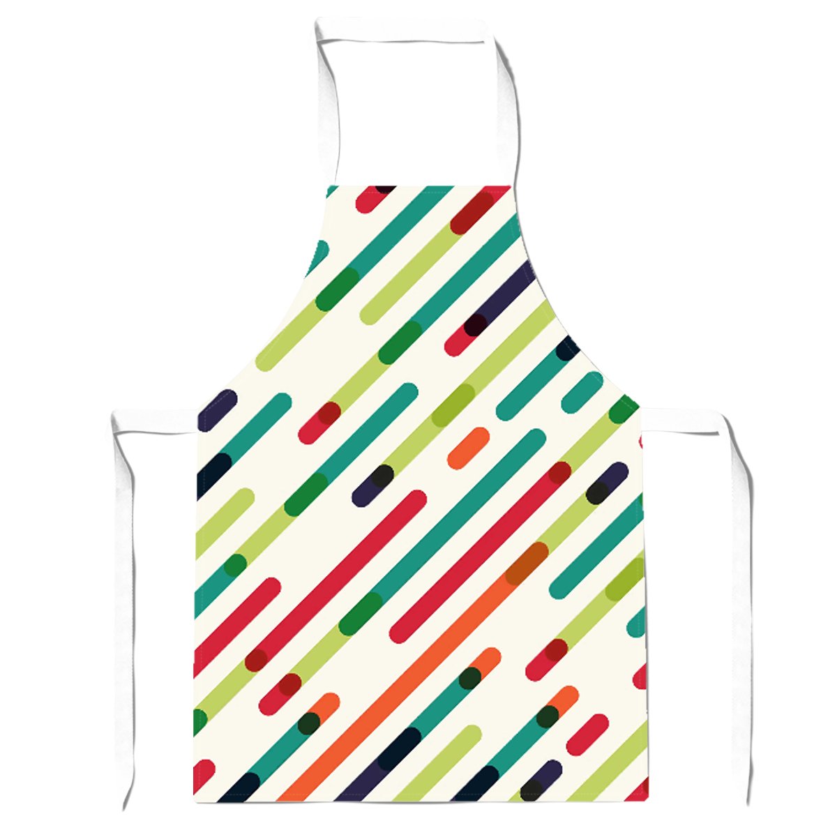 Coloured Diagonal Abstract Pattern Apron